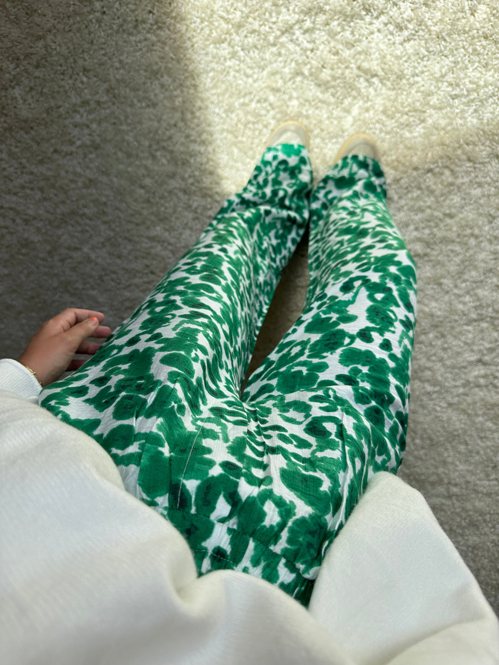PANTALON FLUIDE - VERT