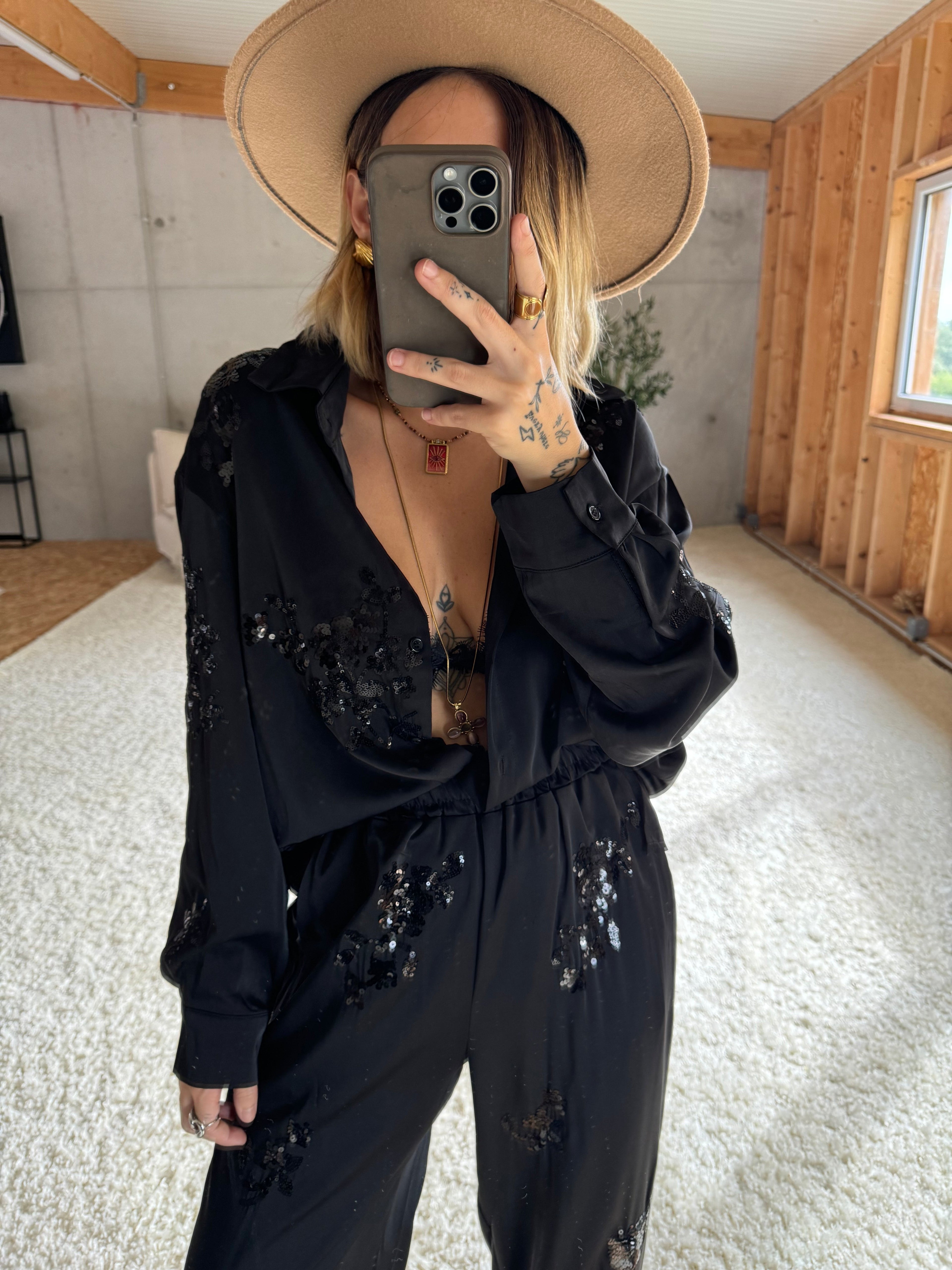 Chemise Agathe - noir