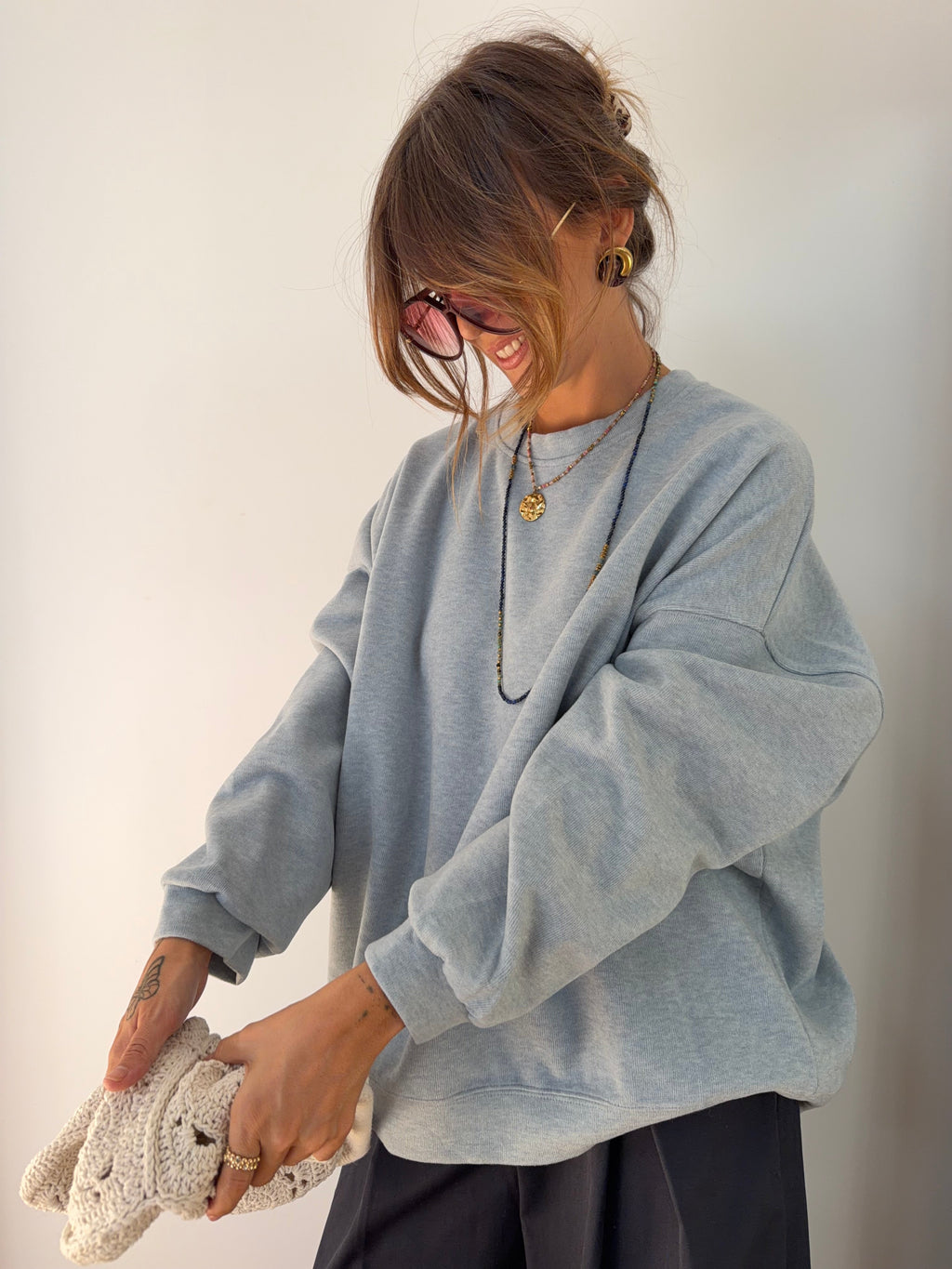 Sweat Marlon - bleu ciel