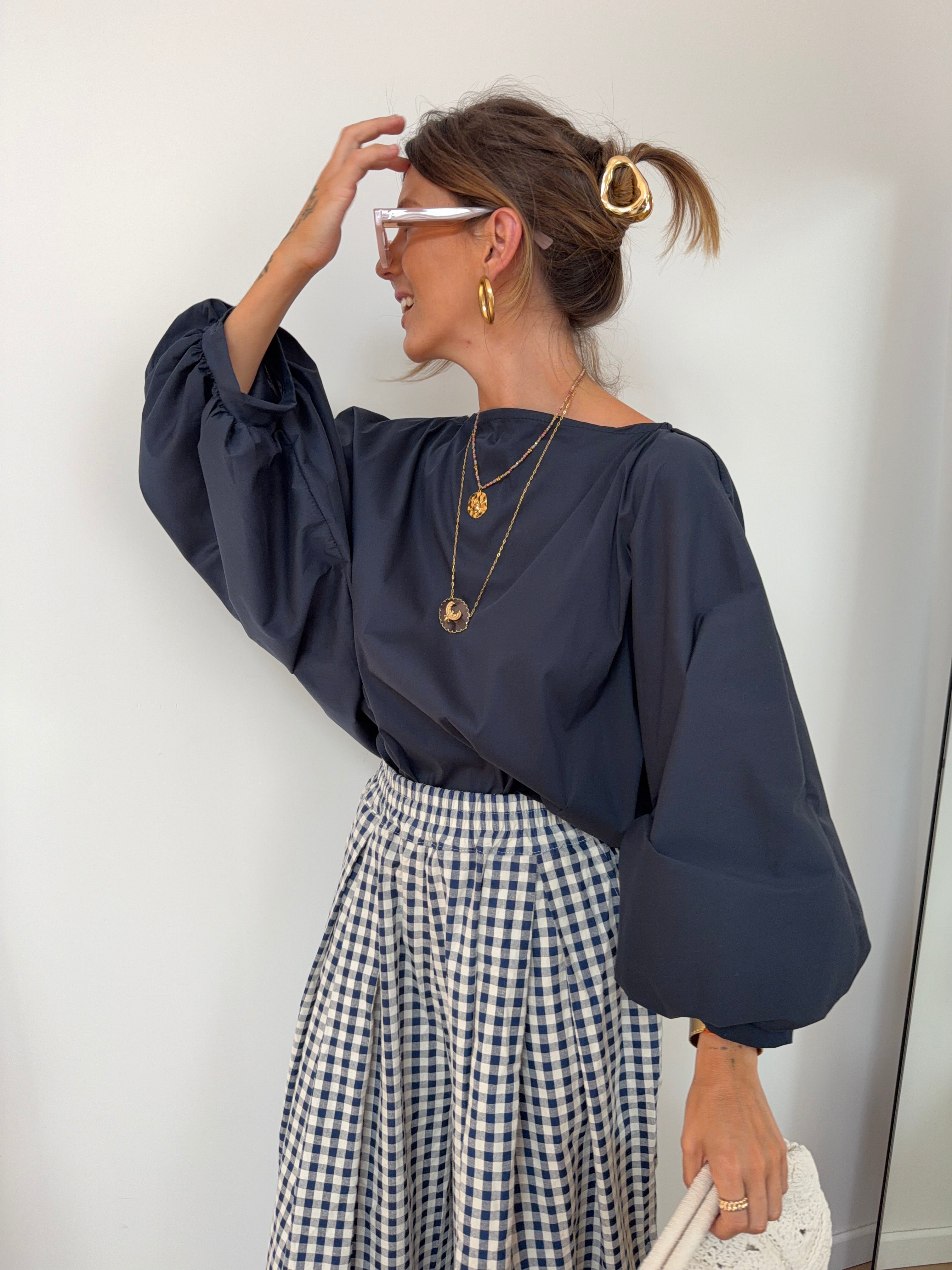 Blouse Elia - bleu marine