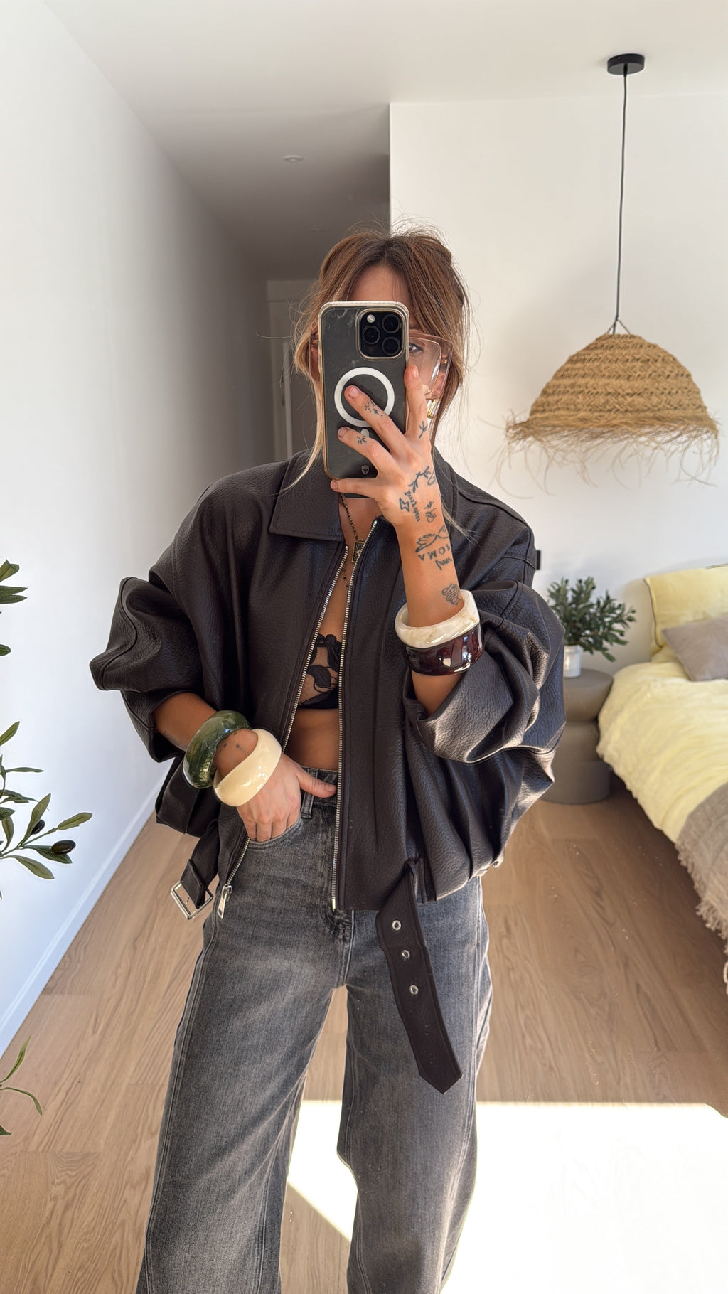 Veste bombers - chocolat