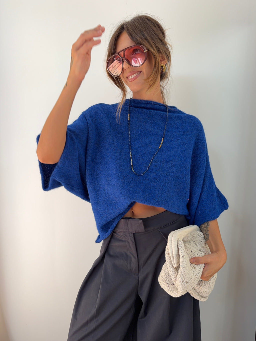 Pull Paris - bleu roi